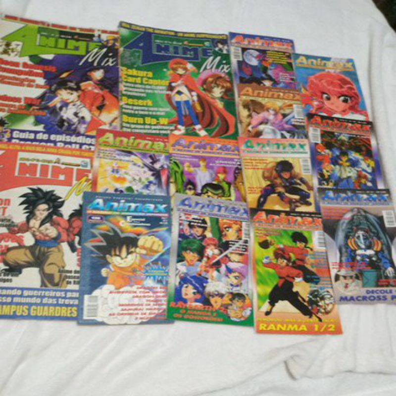 coleção Animax e Anime Mix - 13 revistas antigas +1 danificada grátis