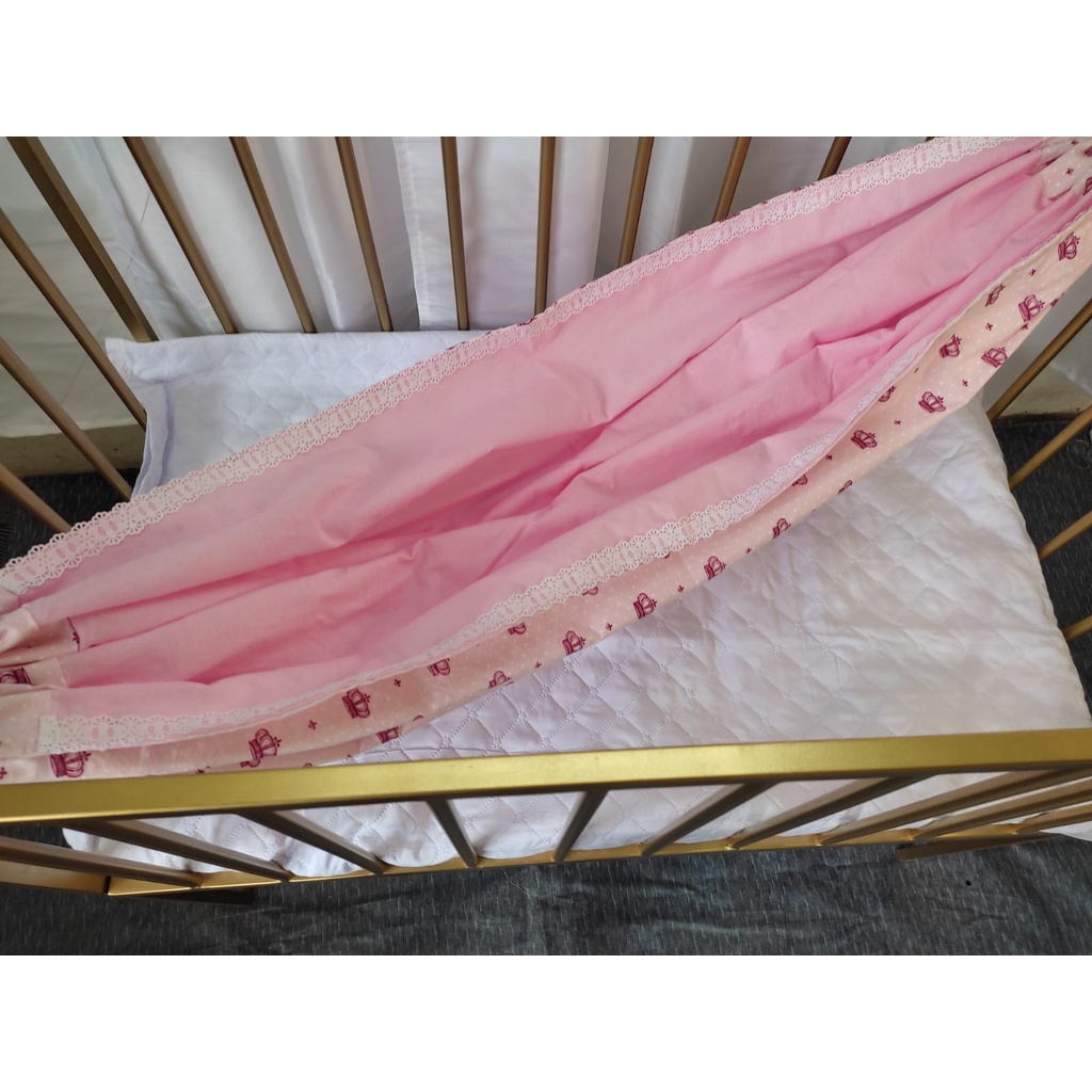 Rede/redinha de berço para menino e menina 100% algodão | Shopee Brasil