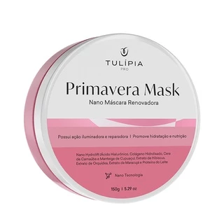 Máscara Facial Primavera Mask - Hidratante, Antioxidante Rejuvenescimento , Renovadora c/ Ácido Hialurônico - Tulipia