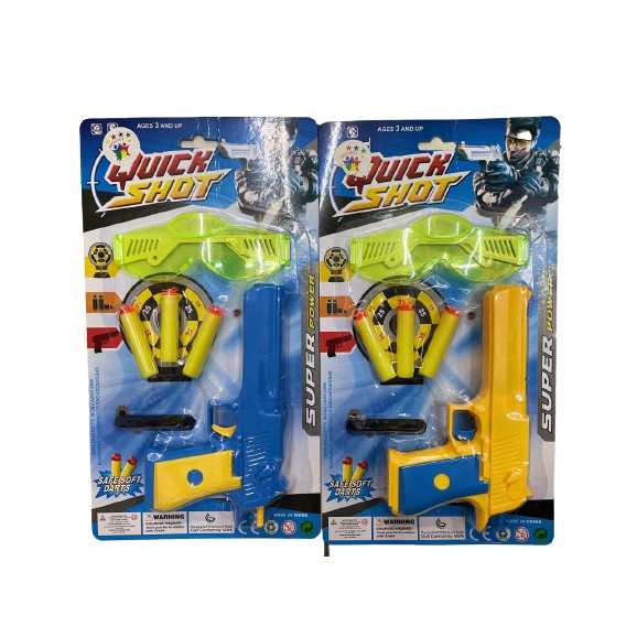Kit Pistola Brinquedo Infantil Lançador de Dardos De Alta Precisão Arminha  e Algemas
