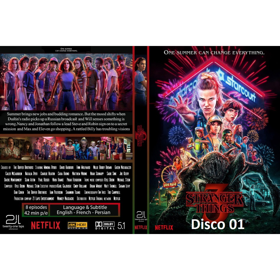 Dvd Stranger Things - 3ª Temporada Completa - Legendado ou Dublado