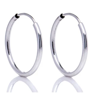 Mini Argola Unissex Prata E Dourada
