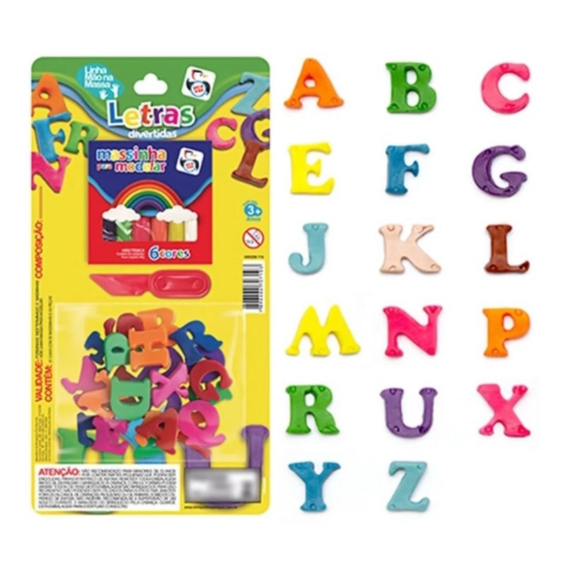 Alfabeto Massinha, brinquedos educativos