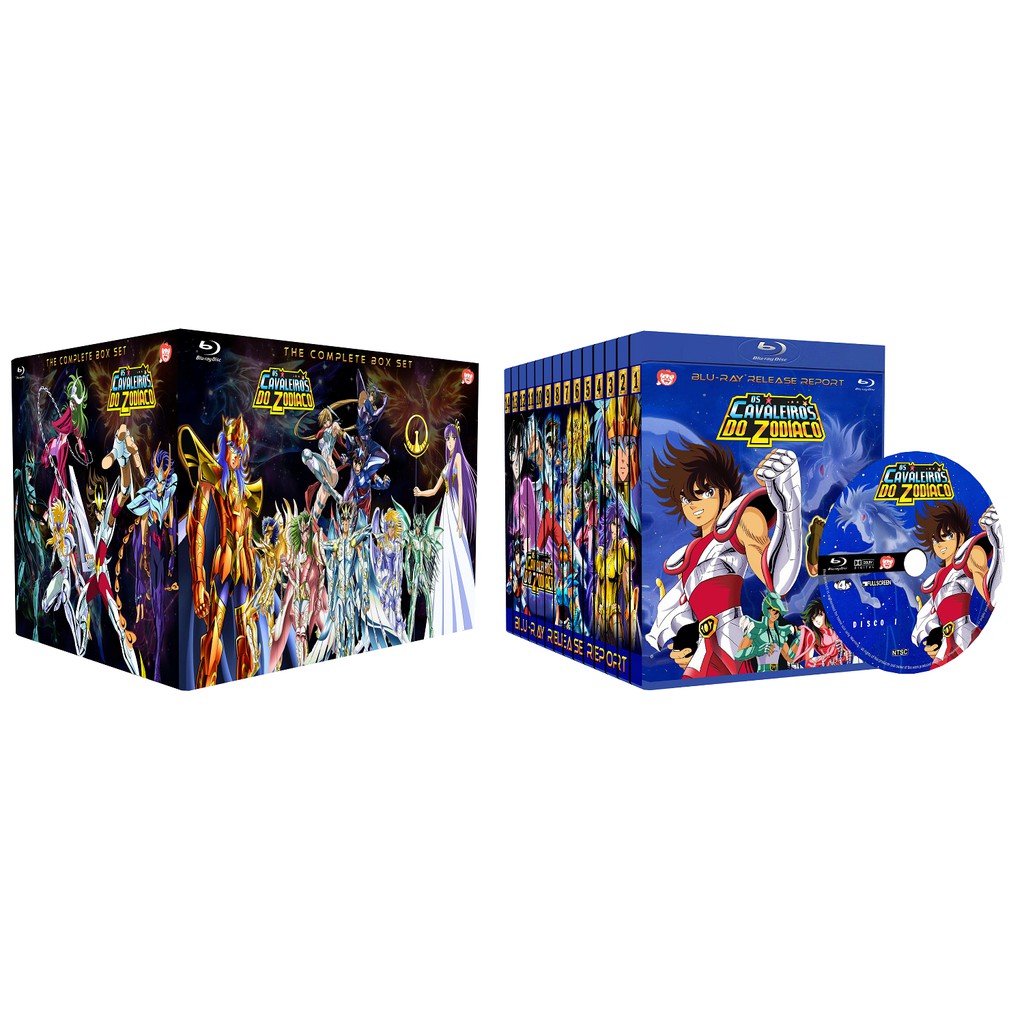 Box Blu-ray Os Cavaleiros do Zodíaco - Edição completa | Shopee Brasil