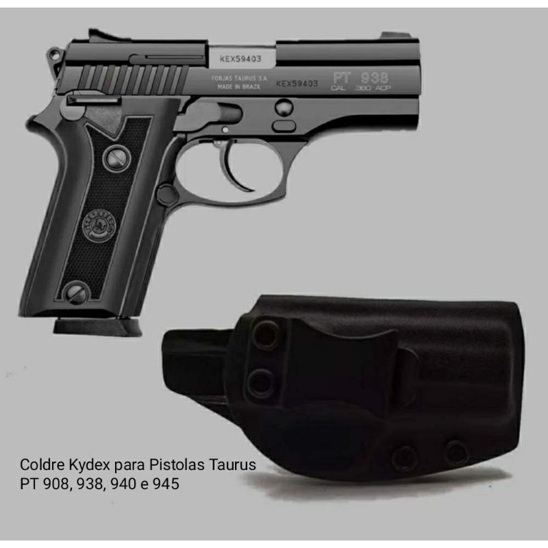 Coldre Velado Para Pistolas 380, PT 938, PT 940, PT 58 HC Plus