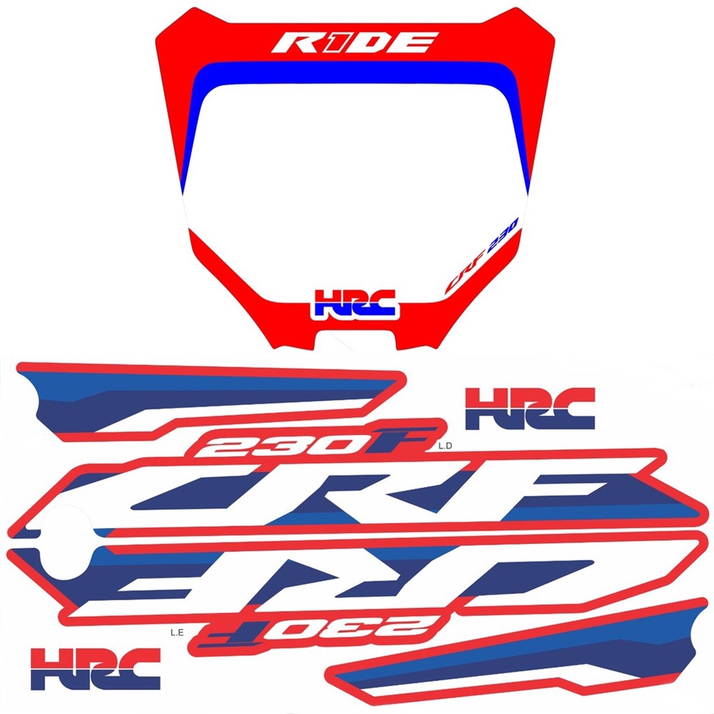 Kit adesivo moto cross trilha honda crf 230 2015 0,20mm 120 em Brasil