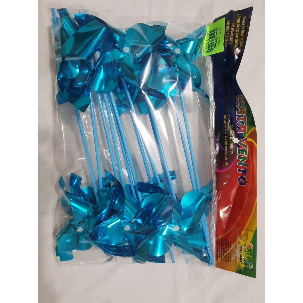 Catavento Metalizado Com 12 Unidades. | Shopee Brasil