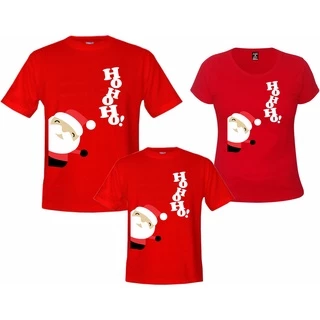 Kit 3 Camisetas Natal Em Família Familia Papai Noel hohoho