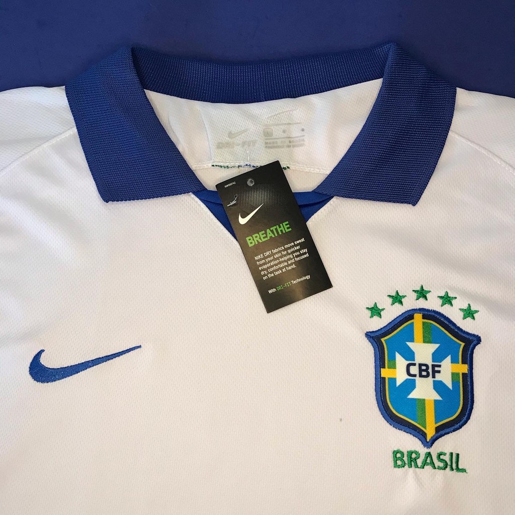 Camisa Seleção Brasileira Polo Branca