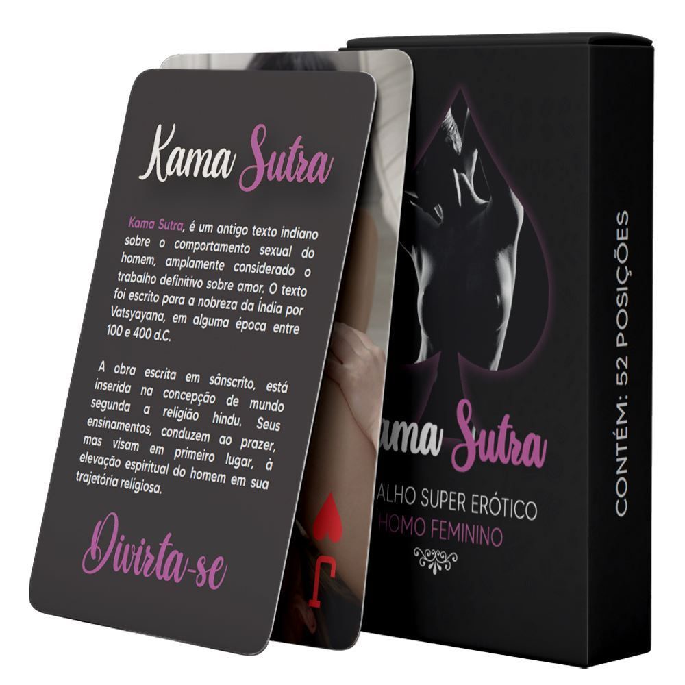 Baralho KAMA SUTRA LÉSBICA COPAG - Jogo Erótico Produtos Adultos sabor de  aventura