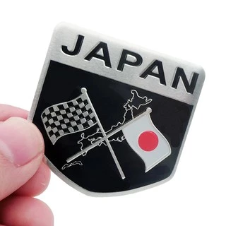Emblema Bandeira Japão Tuning Para Nissan March Sentra Frontier em Alumínio