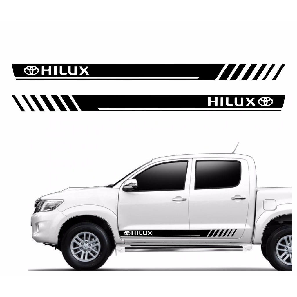 Kit Adesivos Faixas Lateral Hilux Personalizado R Shopee Brasil