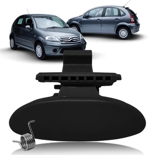 Maçaneta Puxador Gatilho Fechadura Porta Luvas Citroen c3 Com Mola Preto 2003 até 2012