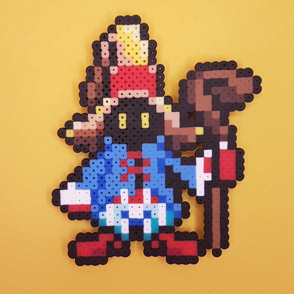 Ímã Vivi - Final Fantasy 9 - Pixel Art/ Pixel Arte/ Perler