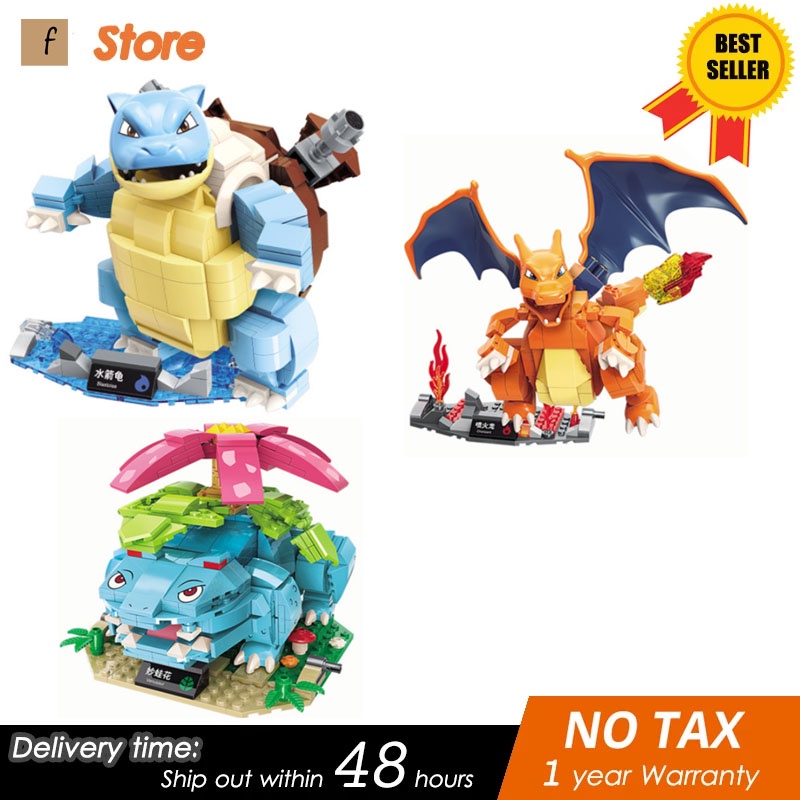 Em promoção! 2022 Novo Anime De Desenhos Animados Pokemon Pikachu,  Bulbasaur Blocos De Construção Tijolos Define Filme Bonecas Modelo Crianças  Brinquedos Para Crianças Presente