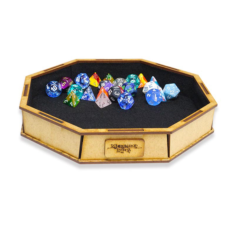 Bandeja de dados para RPG e jogos de tabuleiro Dice tray