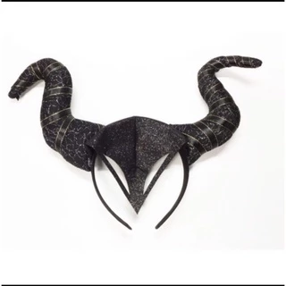 Arco Chifre Malevola Cosplay Fantasia Halloween Carnaval Top