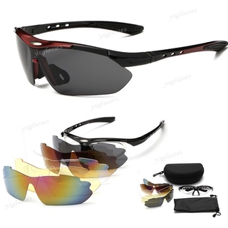 Óculos Ciclismo Bike 5 Lentes + Suporte Grau + Kit Completo