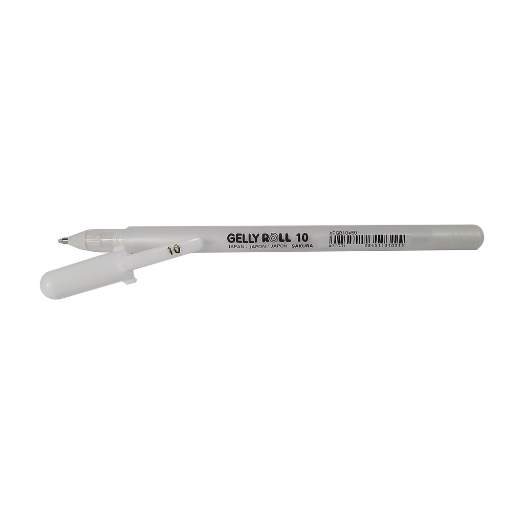 Caneta Gel Gelly Roll XPGB Grosso 1.0 mm Branco Sakura Japan