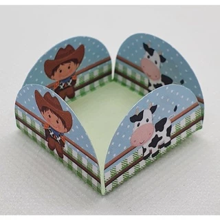50 FORMINHAS FAZENDINHA PARA CONFEITARIA DOCES FESTA ANIVERSÁRIO CHÁ DE BEBÊ CORES LISAS CANDYZINHA - BASE 3x3 cm
