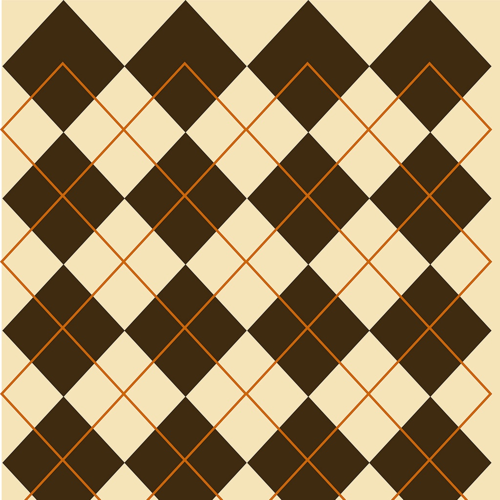 Um papel de parede xadrez com um padrão xadrez marrom e bege.