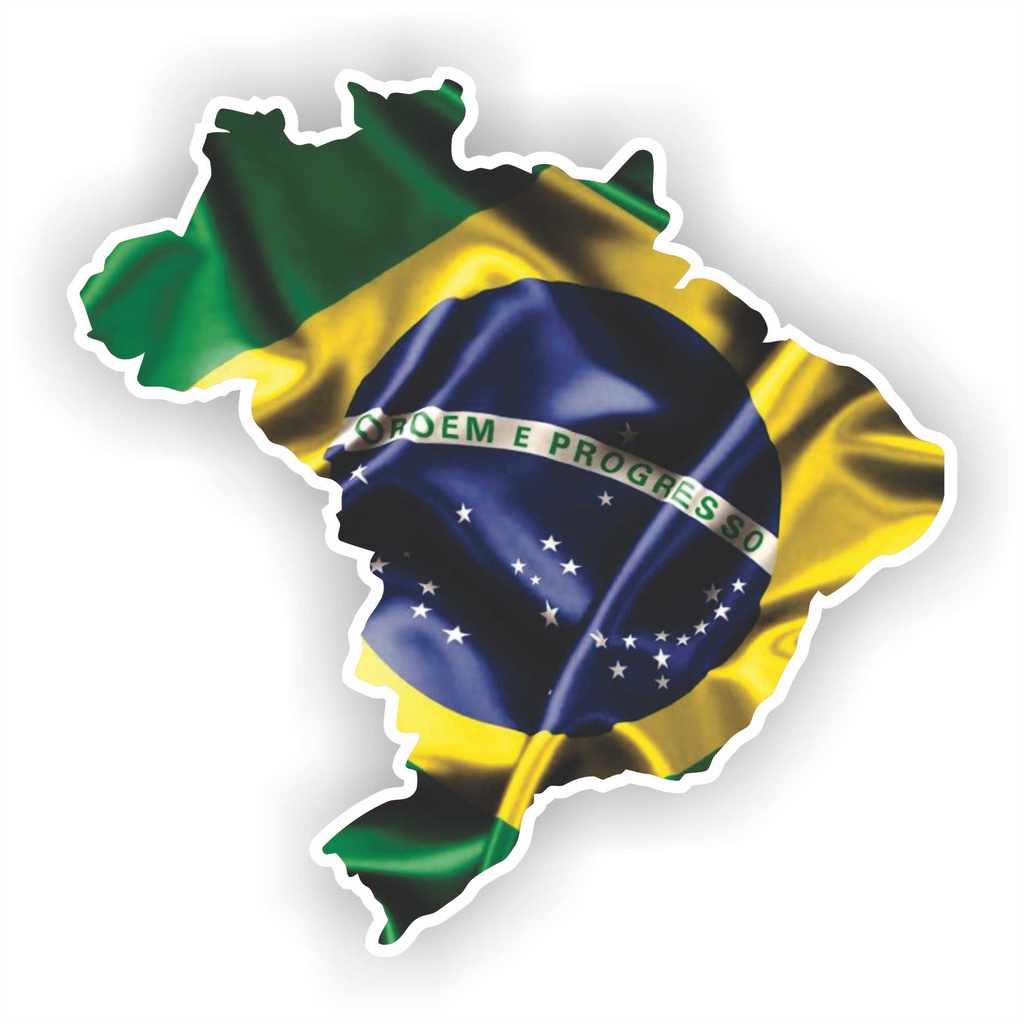 Bandeira Do Mapa De Brasil, Mapa De Brasil Com Vetor Da Bandeira