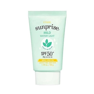 etude house sunprise mild watery light sun cream sun screen SPF50+ PA++++ 50ml