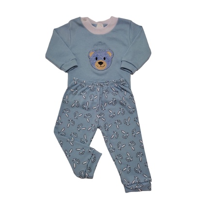 Conjunto Pijama Inverno Suedine Bebê Criança - Banguelim em Oferta na Shopee