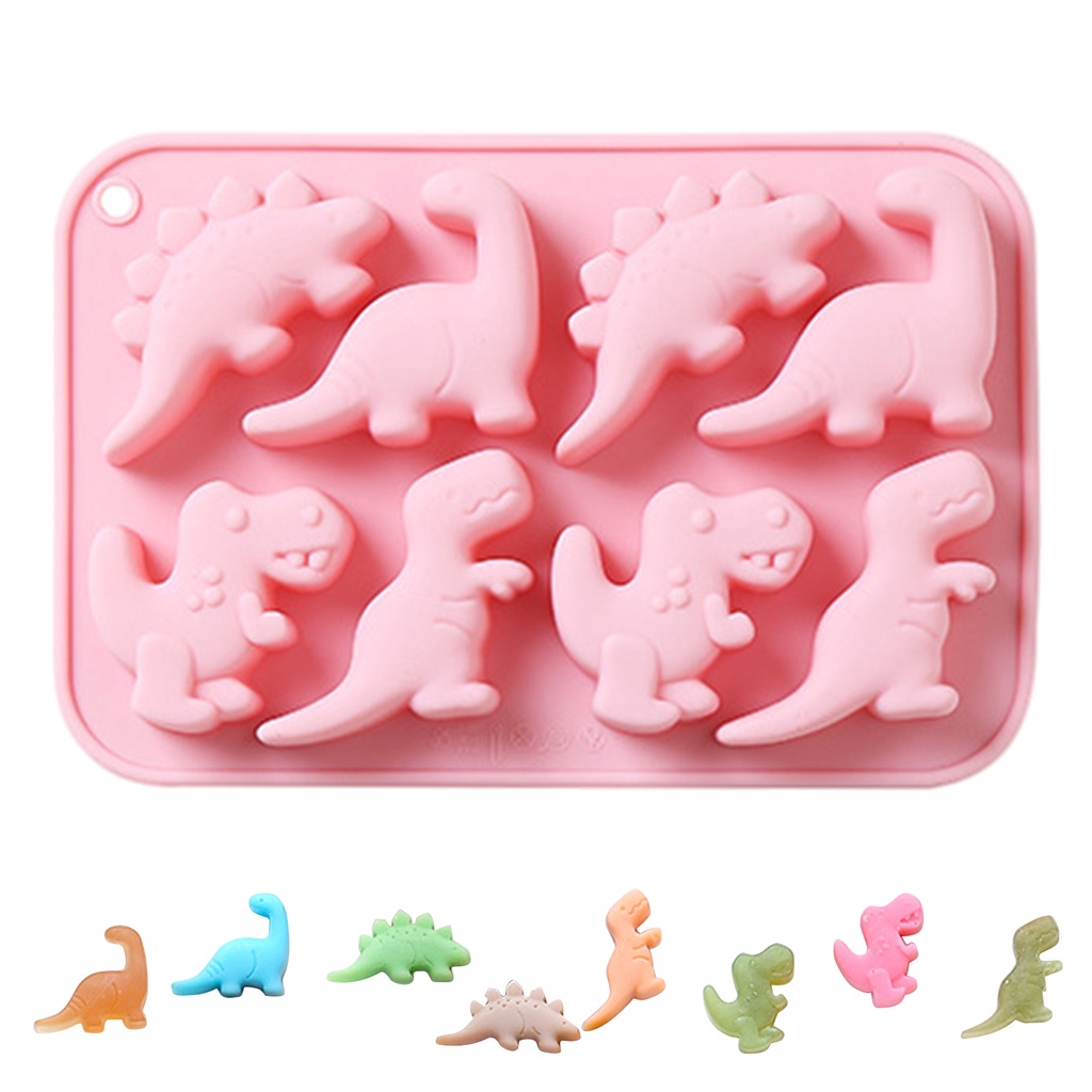 Compra online de Molde antiaderente de bolo fácil, molde de silicone de  desenho animado, dinossauro, faça você mesmo, molde de chocolate fondant  para assar