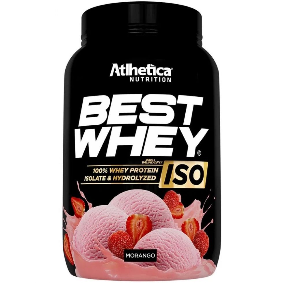 Best Whey Iso (900g) – Morango – Atlhetica Nutrition