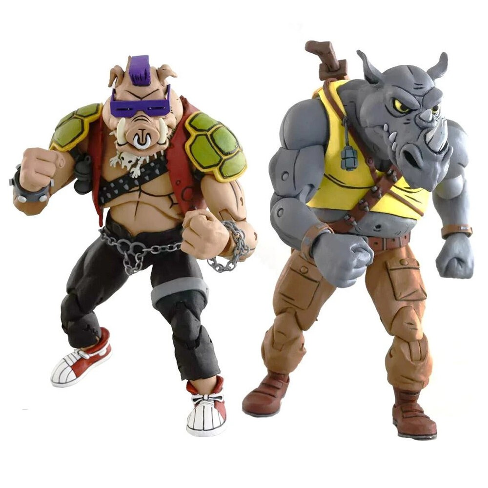 【お気にいる】 TMNT 2-pack Rocksteady & Bebop Neca ninjas tartarugas アメコミ