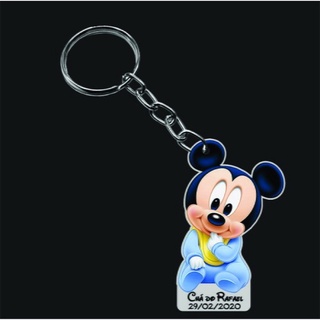 Chaveiro Mickey Bebê Fofo personalizado em MDF