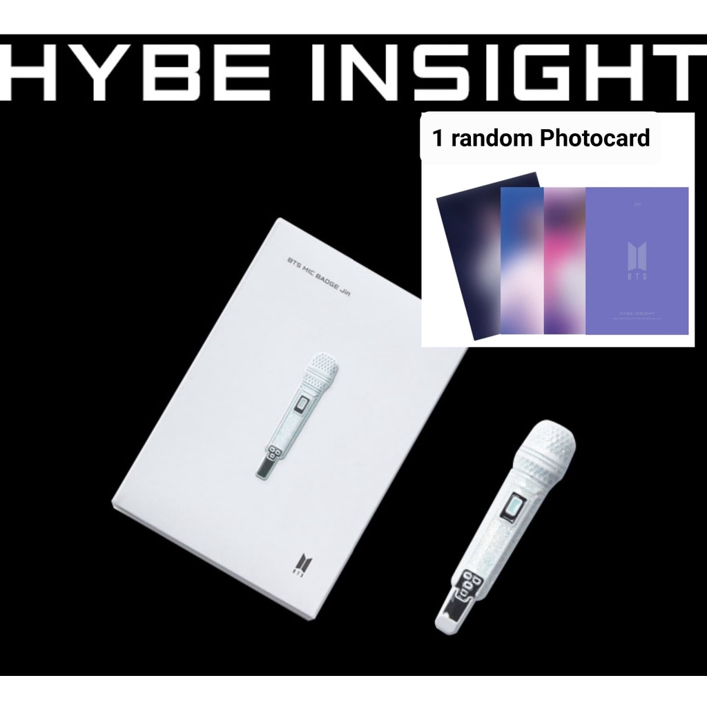 BTS HYBE INSIGHT 限定　マイク　バッジ　トレカ　ユンギ　コンプ BTS Hybe Insight Mic Badge random photocard | Shopee Brasil