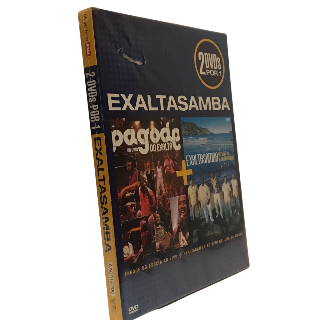DVD EXALTASAMBA 02 DVDS POR 01 PAGODE DO EXALTASAMBA AO VIVO / AO