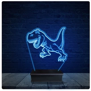 Luminária Led Acrilico Abajur - Dinossauro 09