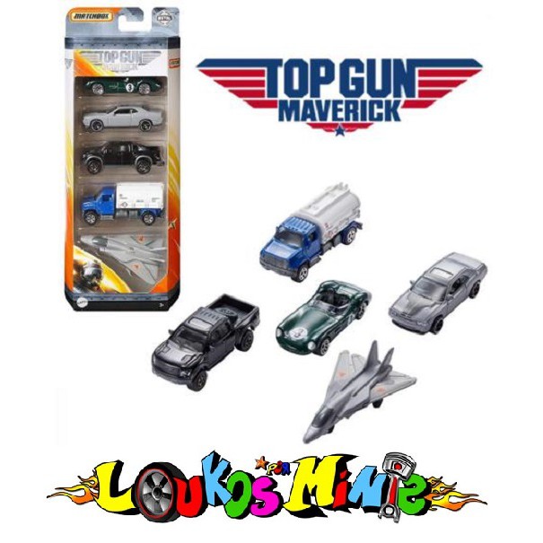 Diecast Toy Cars 5 Pack Matchbox Top Gun: Maverick 5-Pack - Movie ...