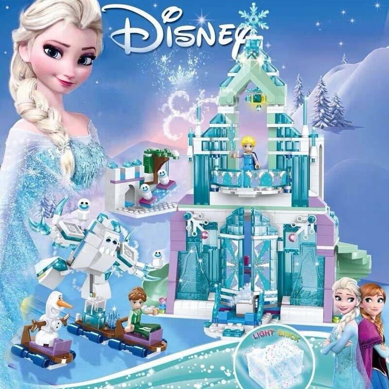 Blocos Lego Castelo Frozen Elsa Snow Treasure Blocos De Brinquedo ...