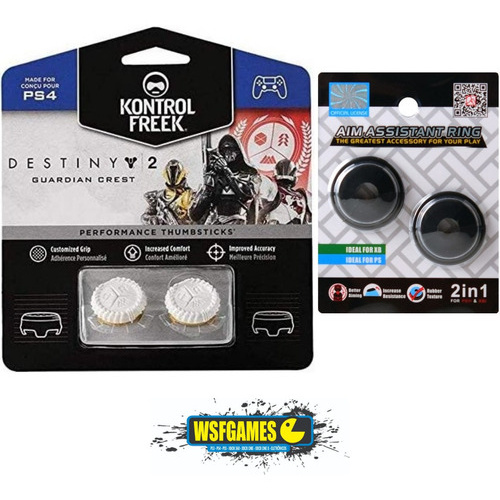 Kontrol Freek Destiny 2 Guardian Crest Controle Ps4 Ps5 + Control Shot Silicone