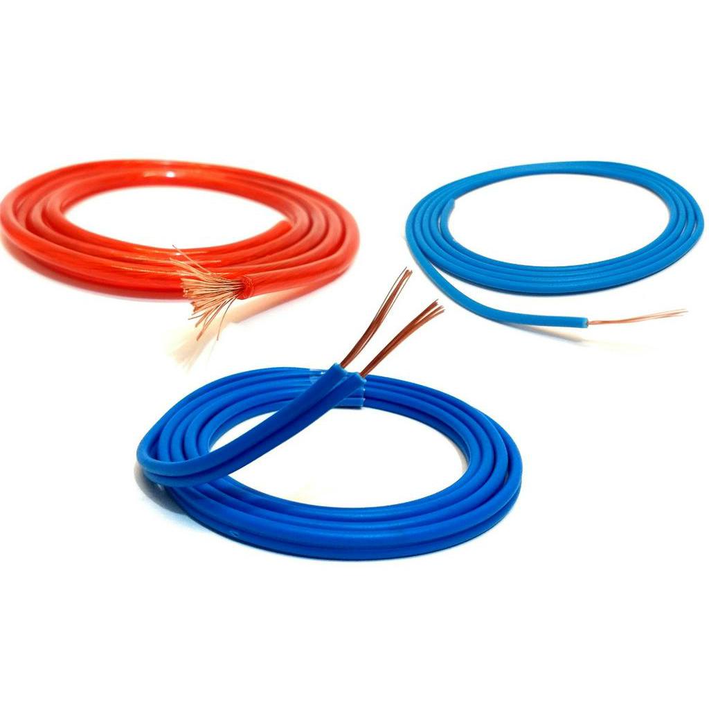 7 Metros Cabo 6,0mm, 12Mt Fio 2x1,50 e 6Mt Fio Remoto 0,50mm Para Som Automotivo Alto Falante