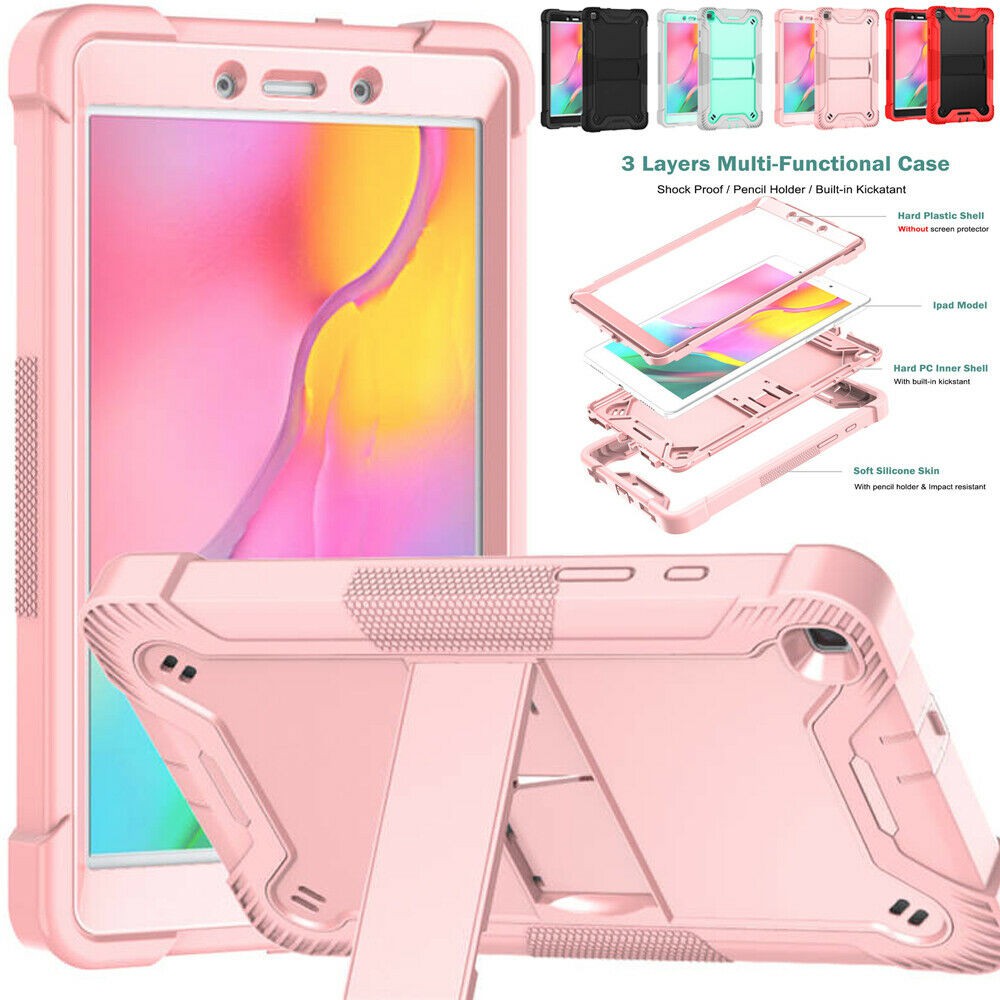 Capa Anti Impacto Com Suporte Para Samsung Galaxy Tab A 8 0 2019 Sm