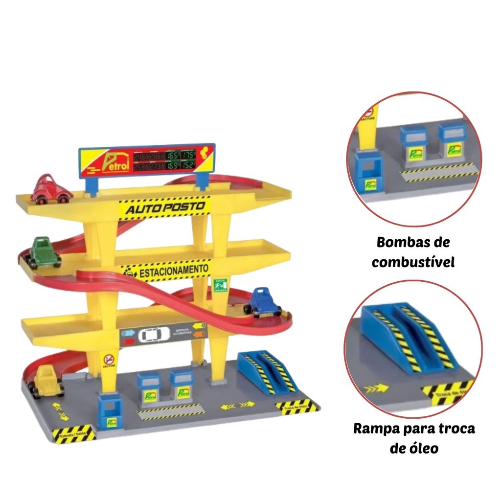 pista infantil speedster park estacionamento para carrinhos polibrinq pk001  em Promoção na Shopee Brasil 2023