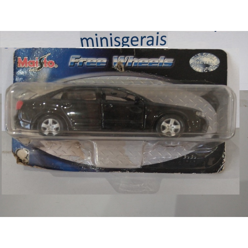Miniatura AUDI A4 PRETO Maisto- Free Wheels (Sem fricção) | Shopee