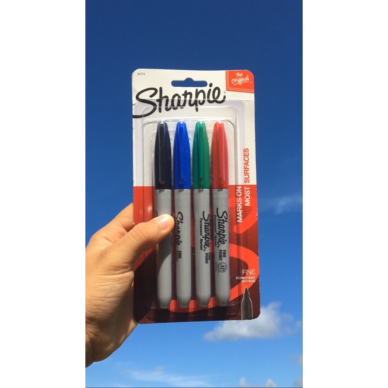 Marcador permanente Sharpie - Kit com 4 cores | Shopee Brasil