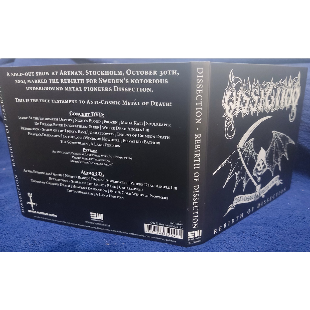 Dissection ‎– Rebirth Of Dissection CD + DVD [ Digipak