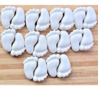 Kit 50 PARES mini Sabonete Pezinho 3,5cm ( 100 unidades ) chá revelação bebe em Oferta na Shopee