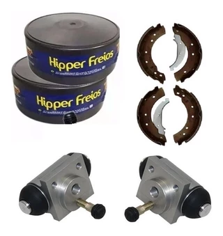 Kit Sapata Lona Tambor Cilindro Freio Traseiro Fiat Argo