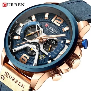 Relógio Masculino Curren 8329 Original muito top Masculino Quartz Impermeável Com Mostrador Grande a pronta entrega