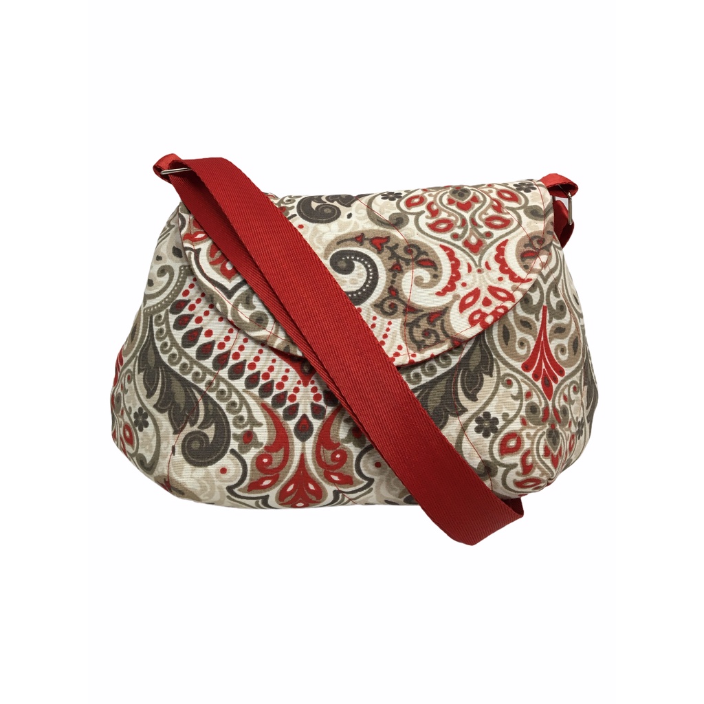 Bolsa Feminina Artesanal Tecido Estampa Floral Exclusivo Alça Lateral ...