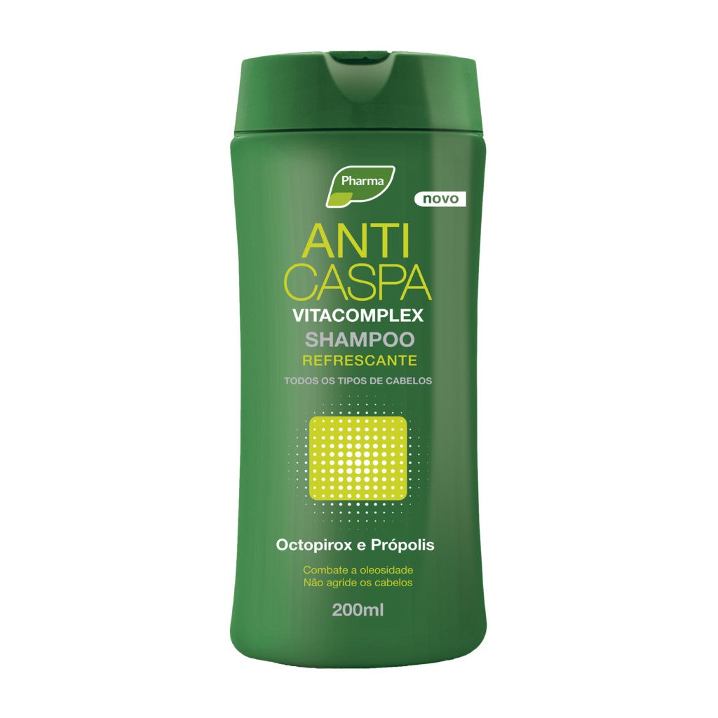 SHAMPOO ANTICASPA VITACOMPLEX MENTA E EXTRATO DE PRÓPOLIS REFRESCANTE 200ml - PHARMA