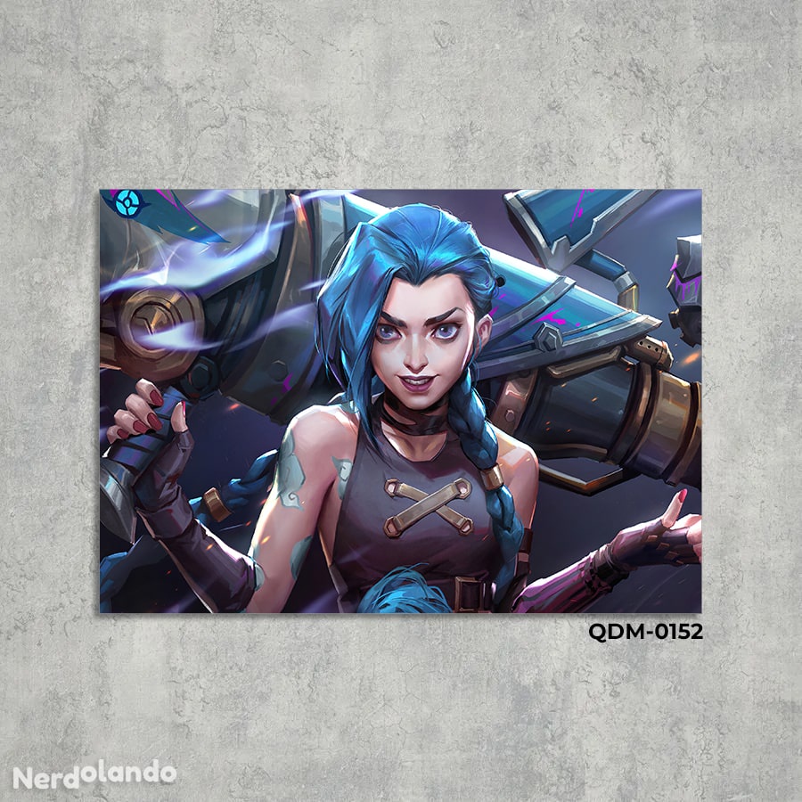 Jinx - Arcane (League of Legends) 149 - Quadro MDF 14x20 | Shopee